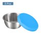 thumbnail image 3 of 5uds Contenedores Condimentos Acero Inoxidable 1.75oz Contenedor Aderezo para Ensaladas con Tapas Silicona Azul Unique Bargains, 3 of 5