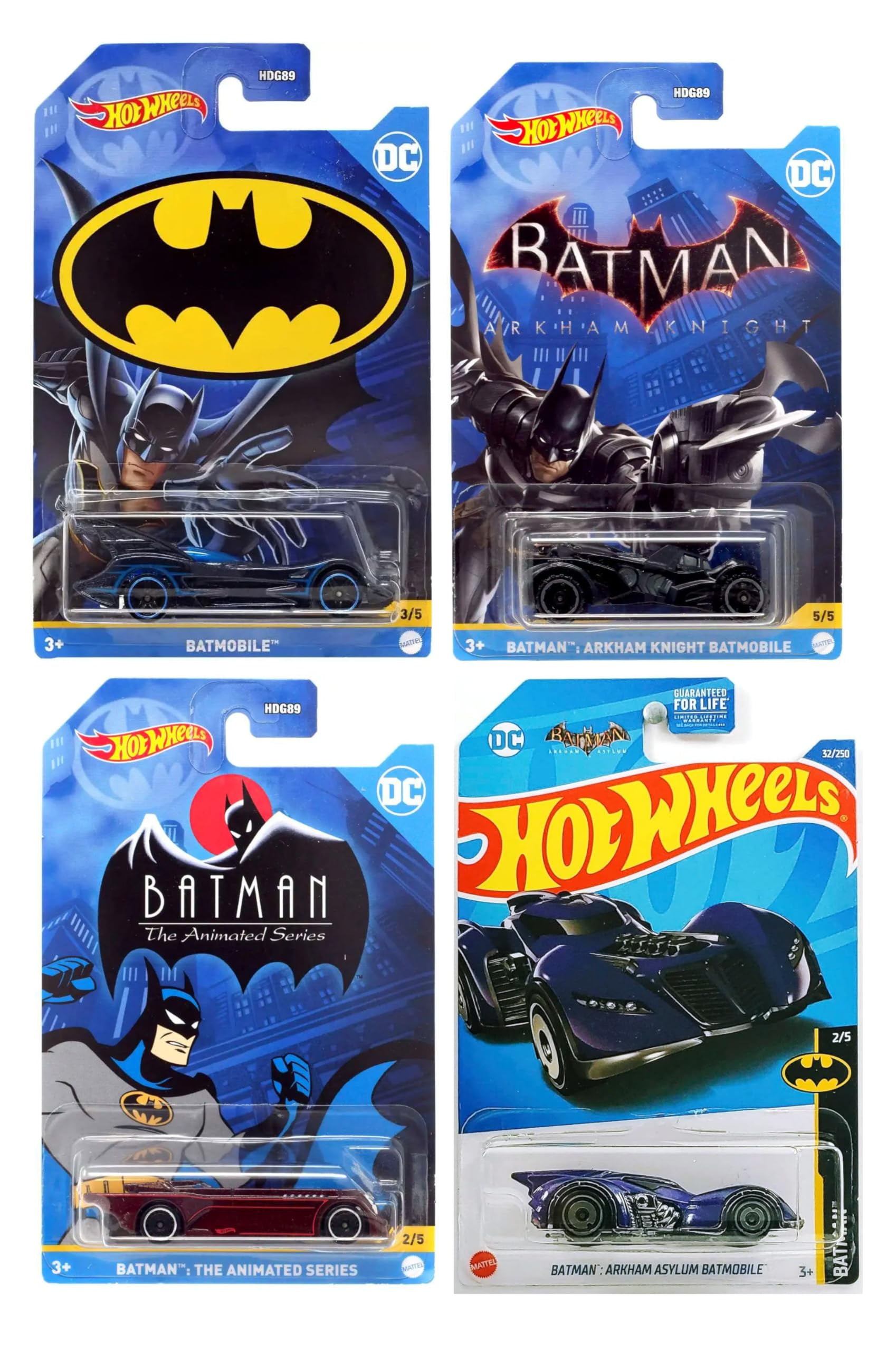 Hot Wheels DC Comics Batman & Rogues Gallery Vehicle 5-Pack Cars