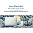 thumbnail image 6 of Bule Japanese Wave Sun Gaming Mouse Pad XL, Large Non Slip Rubber Mousepad, Stitched Edges Mouse Pads, Long Extended Mice Pad,31.5'''' X 11.8'''', 6 of 6