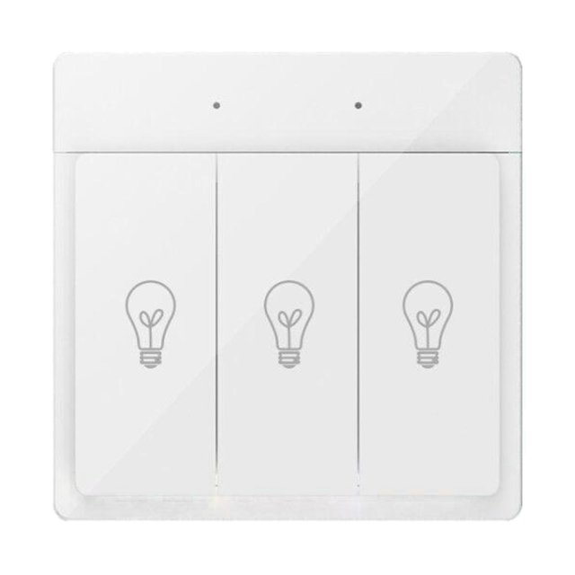 Interruptor de lámpara de Pared Inteligente Control de Voz de Dormitorio Remoto Inalámbrico C