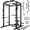 Basic Black Power Cage, variant on 2000LBS Power Cage Squat Rack with LAT Pulldown System, Multi-Function Weight Cage Strength Training Machine, Home Gym Workout Cage with Multiple Attachments for Garage & Home Fitness