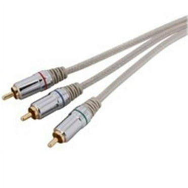 Zenith VC3012COMPON Video Cable, Silver Sheath, 12 ft L