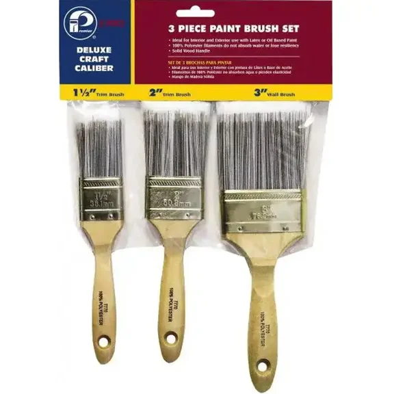 Premier 7770-3P General Purpose Paint Brush Set, 3-Piece