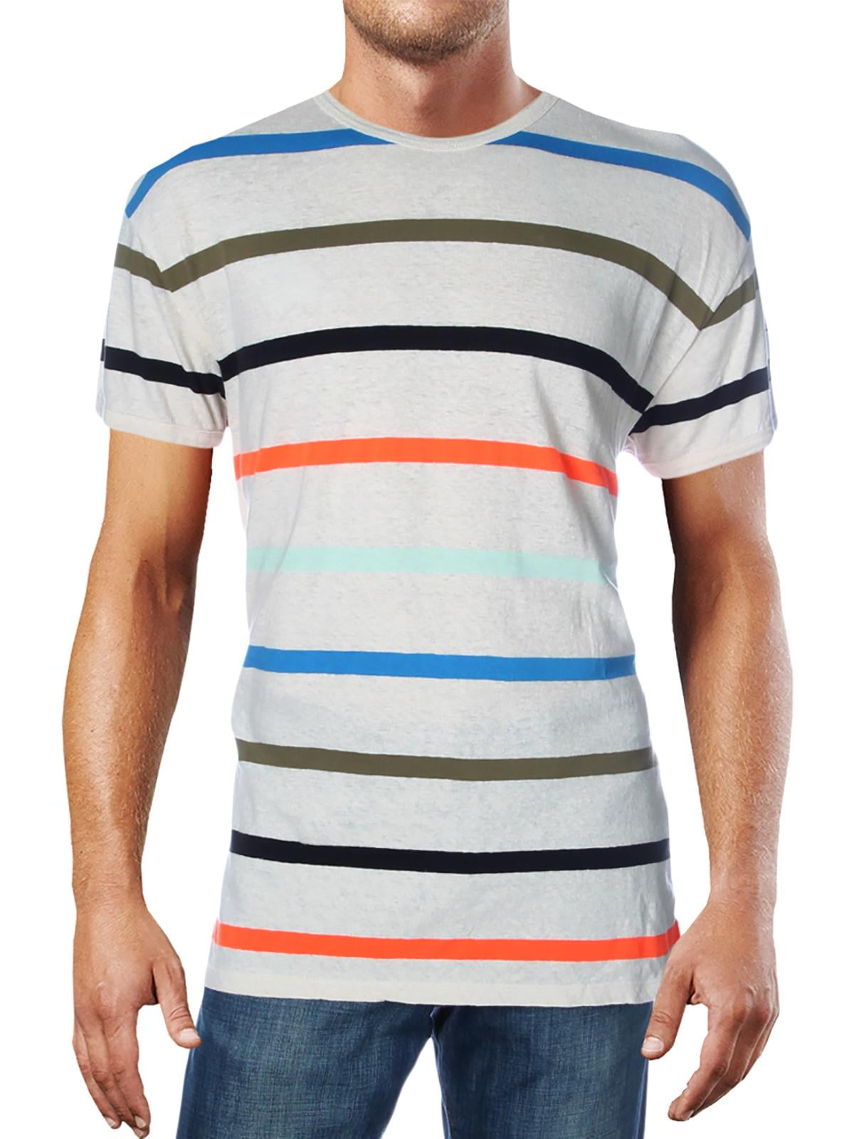 Spole tilbage Ciro Sømil Scotch & Soda Mens Linen Blend Striped T-Shirt - Walmart.com
