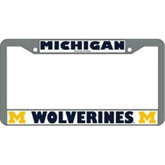 Michigan Wolverines License Plate Frame Chrome