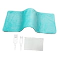 thumbnail image 2 of Heating Pad Warmer Pad Throw Rug Portable Washable Electric Throw Heated Blanket Light Blue, 2 of 9