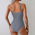 thumbnail image 4 of BOBOGOJP Women's One Piece Swimsuit Tummy Control V Neck Bathing Suits Black for Size XL, 4 of 7