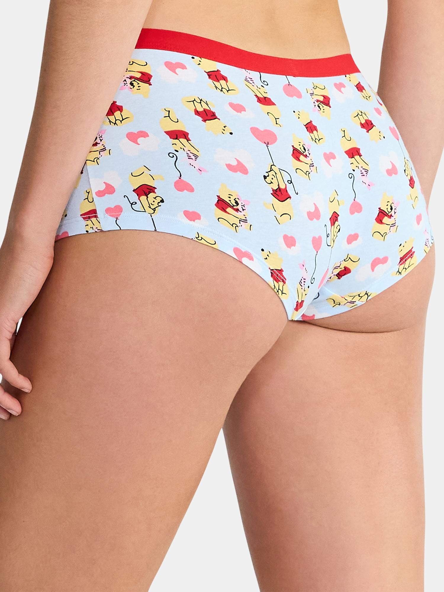 Disney Winnie the Pooh Women's Boyshort Panties, 3-Pack, Sizes S-XXL