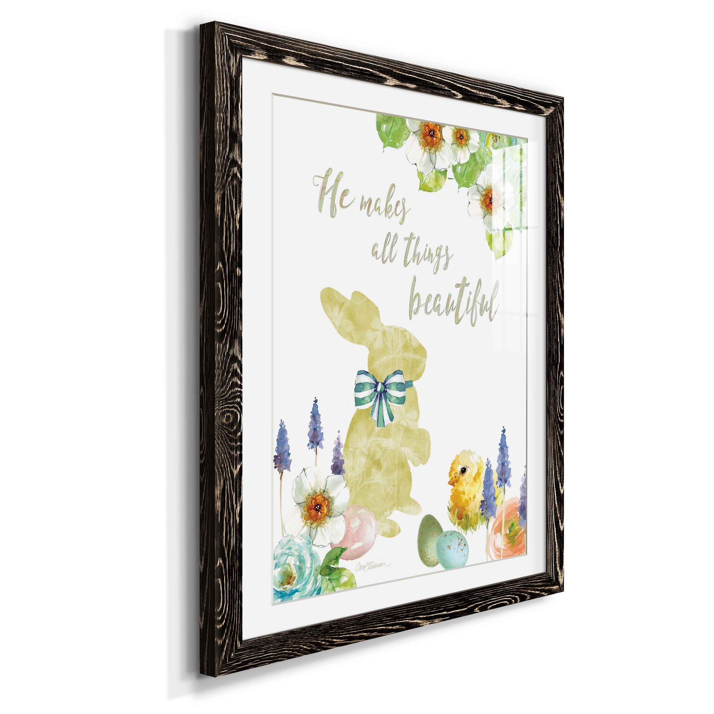 All Things Bunny - Premium Framed Print - Distressed Barnwood Frame - Ready to Hang