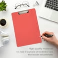 thumbnail image 5 of Coolnut Red Solid Color Clipboard, Acrylic Standard A4 Letter Size Clip Board with Low Profile Clip for Office, Classroom, Doctor, Nurse and Teacher Gifts, 5 of 7