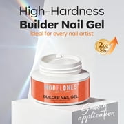 modelones Builder Nail Gel, 10-in-One Builder Clear Hard Gel 2oz, High Thickness for Extension Apex Building Sculpting Overlays Home Salon LED Cured