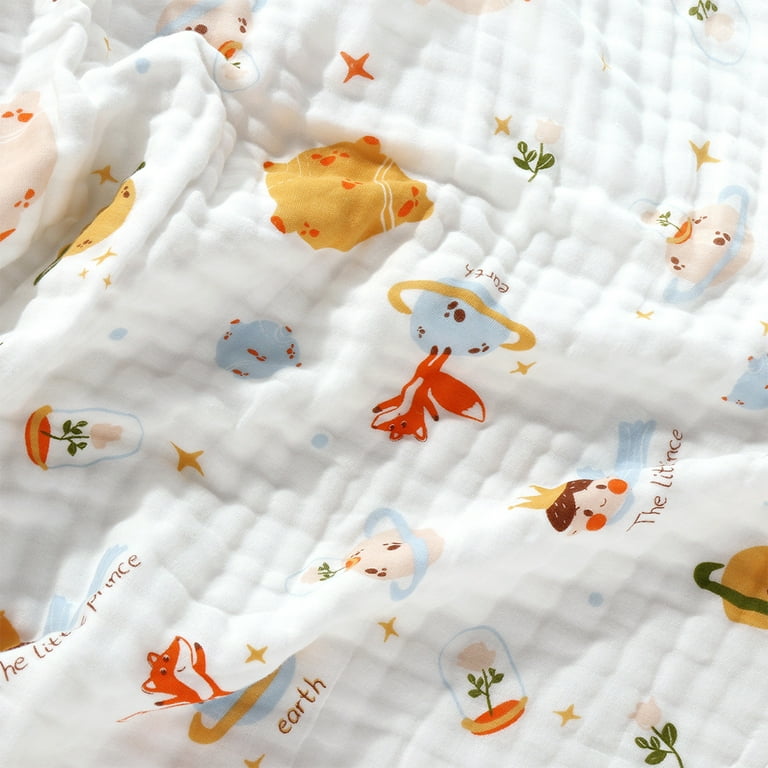 PEACNNG Cotton Baby Blankets Newborn 6 layer Cotton Gauze Soft Absorbent Swaddle Blankets Baby for Beds Shower Wipes