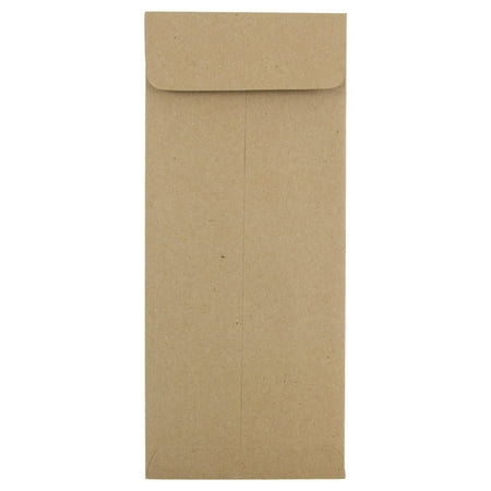 UPC: 0707152639866 | JAM #10 Policy Envelopes  4.1×9.5  50/Pack  Brown Kraft Recycled
