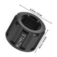 thumbnail image 2 of NUOLUX Tuerca De Montaje De Eje Trasero Para Bicicletas En Aluminio Negro Con Estilizado Y Alta Precisión, 2 of 8