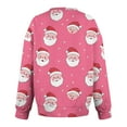 thumbnail image 5 of Xuniizn Christmas Ugly Shirts for Women, Funny Christmas Graphic Long Sleeve V Neck Christmas Sweatshirts with Pocket, Thick Thermal Cute Festival Casual Loose Pullover Sweaters, 5 of 6