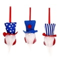thumbnail image 2 of 6 PCS Independence Day Hanging Ornaments-4th of July Hanging Tags Red Blue and White Patriotic Gnomes Stars Hearts Pendant for Veterans Day Crafts Home Decoration, 2 of 8