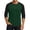 Dark Green, variant on Gaukiv Men's Three Quarter Sleeve Shirts Color Block Raglan Crew Neck Shirts Contrast Sleeve Baseball Tops Royal Blue 2XL