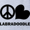 thumbnail image 2 of CafePress - Peace Love Labradoodle. - Cute Infant Baby Football Bodysuit, 2 of 3