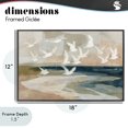 thumbnail image 4 of Stupell Industries Modern Birds in Flight Over Water Black Framed Giclee Art, 18 x 12, by Chromatic Storm Studio, 4 of 8