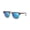Matte Havana On Gold Frame / Blue Flash Lens, variant on RB3016 CLUBMASTER FLASH LENSES Square Shape Sunglasses Polished Red Havana Frame | Green Gradient Flash Lens 51mm