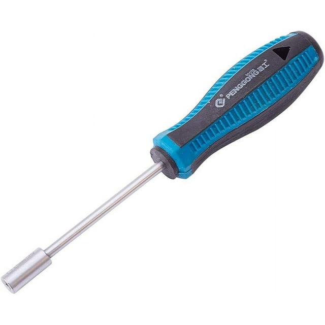 HUGFEGWE 3.5mm Nut Driver, 6-Point Hex Nut Socket Driver Non-Magnetic Tip, Round Hollow Shaft Nut Driver for Added High-Torque, Tight Spaces, Precise Tightening Bolts and Nuts 1Pc CJB91-23048