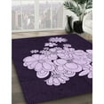 thumbnail image 3 of Ahgly Company Machine Washable Indoor Rectangle Transitional Deep Purple Area Rugs, 8' x 12', 3 of 7