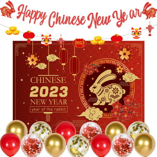  Happy Chinese New Year Party Decorations 2023, Extra Large Chinese  New Year 2023 Backdrop, 2023 Rabbit New Year Banner Photo Booth Backdrop  for Chinese Spring Festival New Year's Eve Party Decor : Electronics