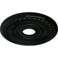 thumbnail image 3 of Ekena Millwork 16"OD x 3 5/8"ID x 3/4"P Melonie Ceiling Medallion (Fits Canopies up to 6 3/8"), Hand-Painted Black Pearl, 3 of 6