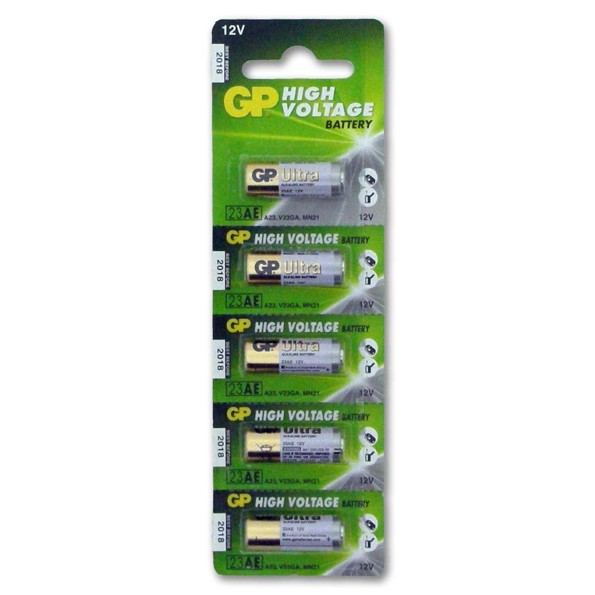Ga lekker liggen kanaal Numeriek A23 12V Alkaline 23-A replacement battery 23AE GP - 5 Pack - Walmart.com