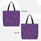 thumbnail image 2 of Fotbe Purple Glitter Bolsa Tote con Estampado para Mujer, Bolsos con Cremallera, Bolsa de Hombro Casual de Gran Capacidad con Bolsillos Internos, 2 of 7