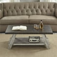 thumbnail image 4 of Home Square 3-Piece Set with Coffee Table & 2 End Tables in Walnut and Gray, 4 of 10