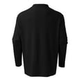 thumbnail image 4 of Vedolay Men Polo Shirt Long Sleeve Polo Shirts Casual Daily Fit Basic Shirts Black,XL, 4 of 5