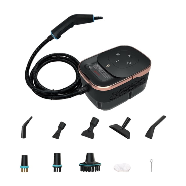 simhoa High Pressure Steam Cleaner US Plug Adapter Portable for Bathroom Range Hood Black Gold