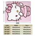 thumbnail image 2 of Hello Kitty Blanket, Super Soft Throw Blanket, Cozy Flannel Blankets For Boys Girls, Warm Blankets For Couch Sofa Bed, 50"X40", 2 of 9