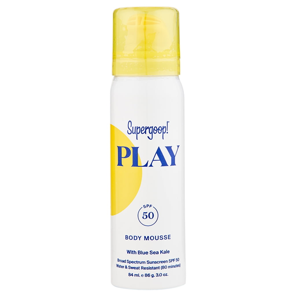 play body mousse sunscreen with blue sea kale spf 50