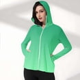 thumbnail image 5 of Ruimatai Women's UPF 50+ Hooded Sun Protection Jacket Long Sleeve Thumb Hole Casual Lightweight Outdoor Sports Cover Up for Summer, 5 of 7