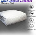thumbnail image 5 of Express USA Supplies Full Waterproof Quilted Mattress Pad – Deep Pocket, Breathable, Noiseless, Bed Bug Protection, 5 of 10