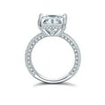 thumbnail image 2 of 4.5CT Emerald Cut Halo Solitaire AAA CZ Engagement Wedding Ring, 2 of 4