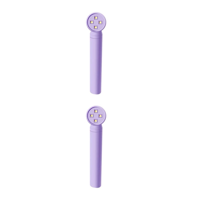 Redempat Quick And Efficient Nail Lamp For Fast Drying – Nails In Minutes Nail Art Tools LED Nail Lamp Portable Nail Dryer Purple 2Set