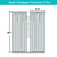 thumbnail image 3 of Patin Stone Blue Blackout Curtains 90 Inches Long 2 Pcs, Rod Pocket Room Darkening Decor Window Curtains for Bedroom, Soft Privacy Thermal Insulated Drapes for Living Room, Each Panel 50" W x 90" L, 3 of 9