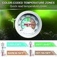 thumbnail image 2 of Testeur de Sol Compost Sonde Thermomètre en Acier Inoxydable Moniteur de Température, 2 of 11