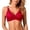 hwj# Red274, variant on Huowey Women'S Classic Solid Color Swimwear Spaghetti Strap V-Neck Fashion Front Cross Swim Tops Underwire Bra Summer Breathable Cozy Bikini Vacation Swimsuit,Blue,S