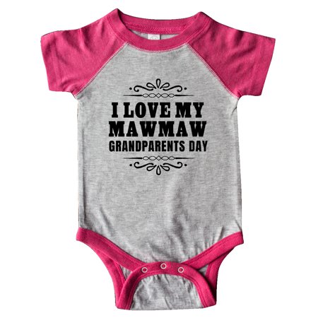 

Inktastic Grandparents Day I Love My Mawmaw Gift Baby Boy or Baby Girl Bodysuit