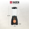 thumbnail image 4 of Haden Stainless 1.75 Liter Glass Jug 700W Motor Power Blender, Black/Copper, 4 of 12