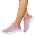 thumbnail image 3 of ZTTD Women Sneakers Soft Sole Breathable Sneakers Non Slip Ultra Light Soft Sole Sneakers Breathable Mesh Sneakers Pink, 3 of 6