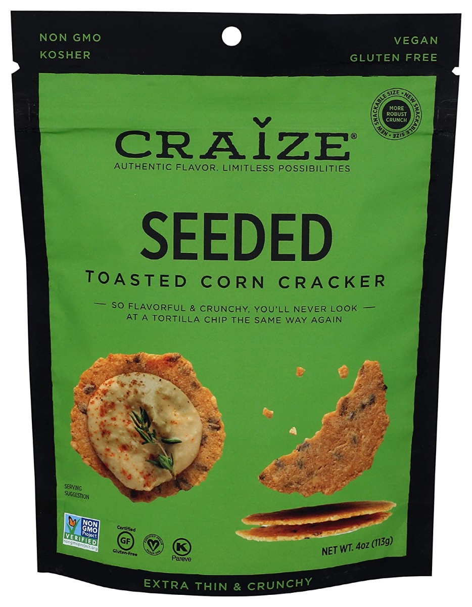Craize Crackers Corn Seeded, 4 Oz