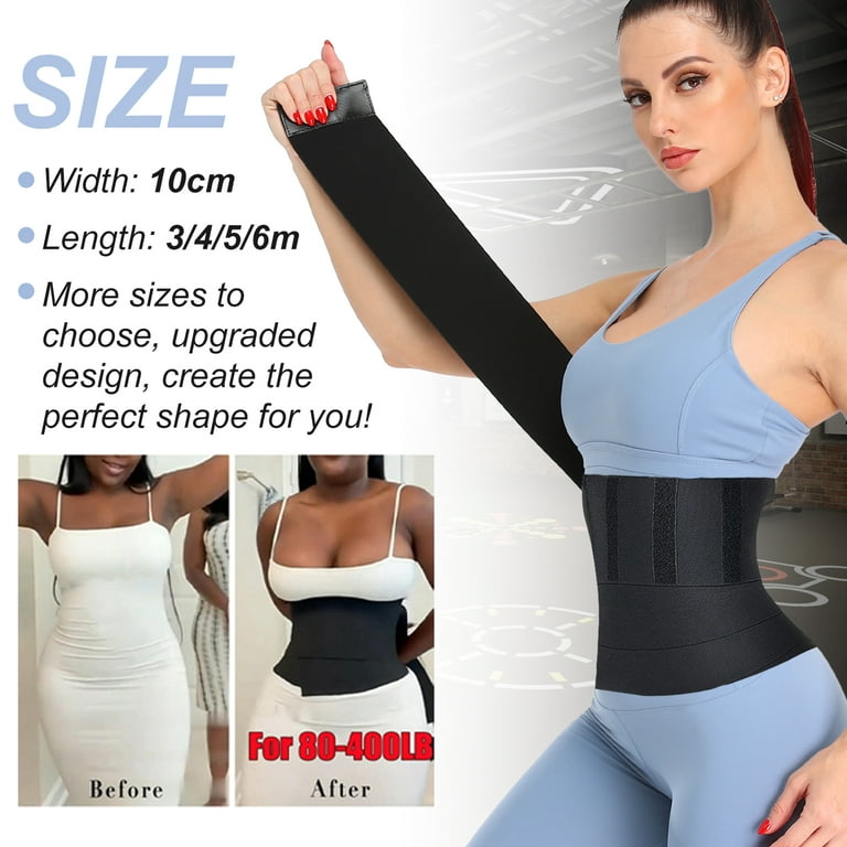 QRIC Waist Trainer for Women Snatch Me Up Bandage Wrap Tummy Wrap Waist  Trimmer Belt Slimming Body Shaper Plus Size 