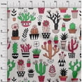 thumbnail image 3 of oneOone Cotton Cambric Off White Fabric Cactus Diy Clothing Quilting Fabric Print Fabric By Yard 42 Inch Wide-VP, 3 of 6