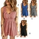 thumbnail image 3 of Sonducket Vestido de verano para mujer, senderismo, playa, fiesta de viaje, chaleco con botones para niñas, ropa de cintura alta, ropa de mezcla de conjuntos de ropa Azul 4XL Sonducket AP011283-15, 3 of 6