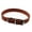 Coffee, variant on Opolski Cat Collar Adjustable Pet Supplies Faux Leather Puppy Cat Buckle Neck Strap Decor for Cat